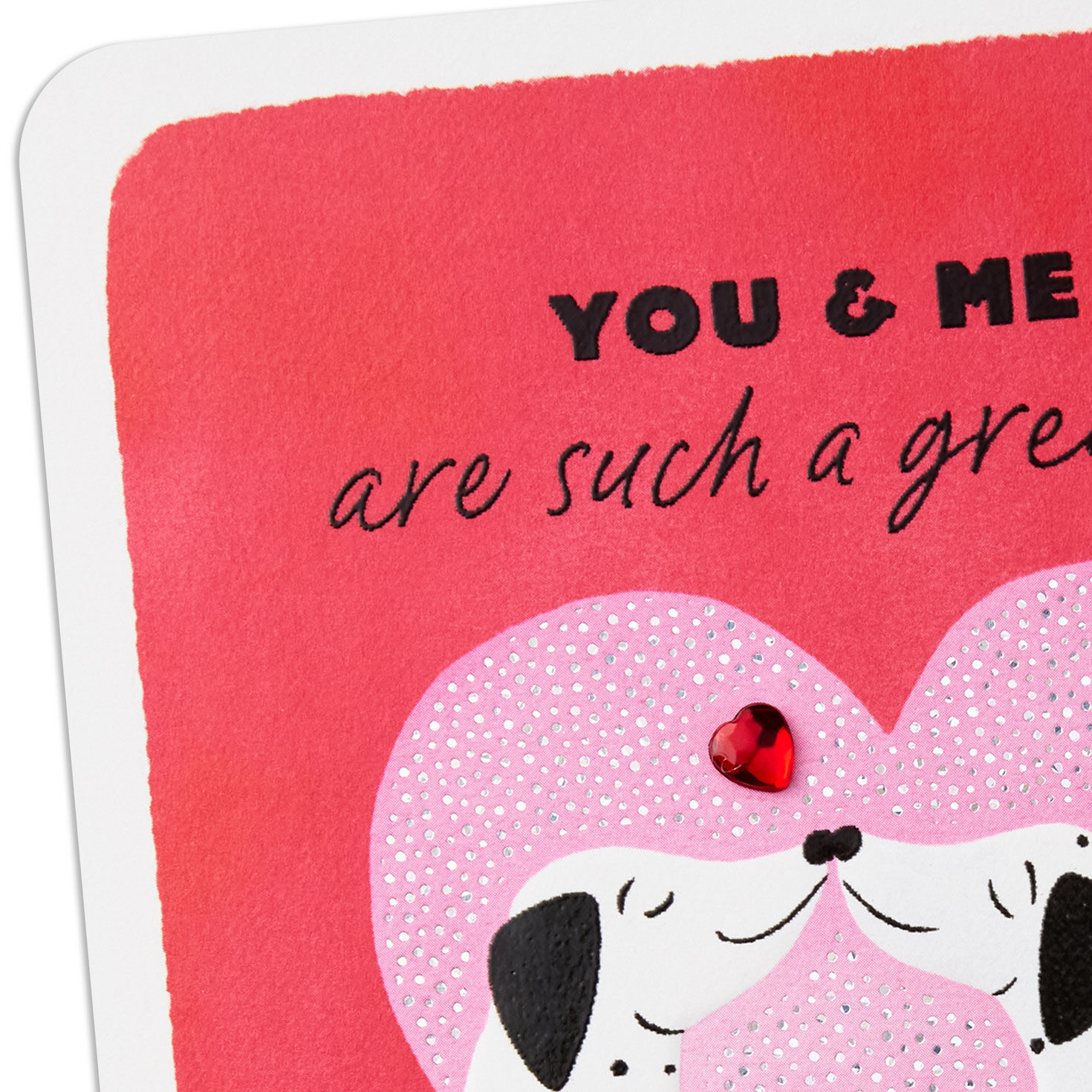 Kissing Dalmatian Dogs Valentine's Day Card Card Front Detail image number 4