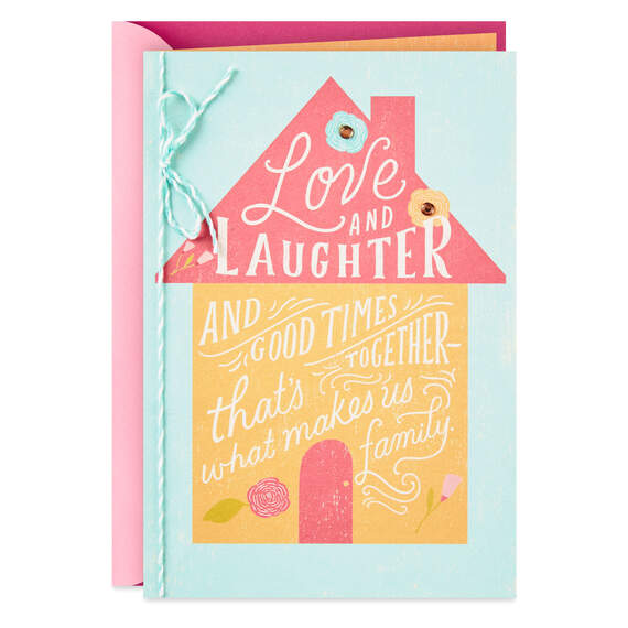 Love and Laughter Makes Us Family Birthday Card, , large image number 1