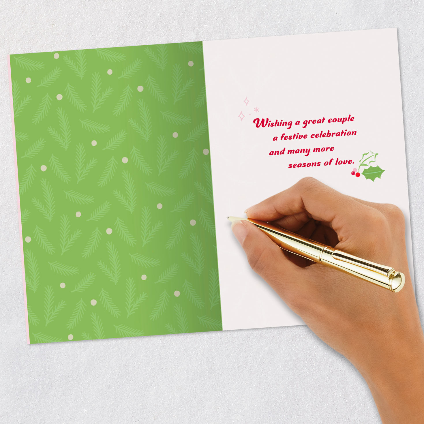 Merry Mistletoe Christmas Card for Niece and Her Husband, , large image number 6