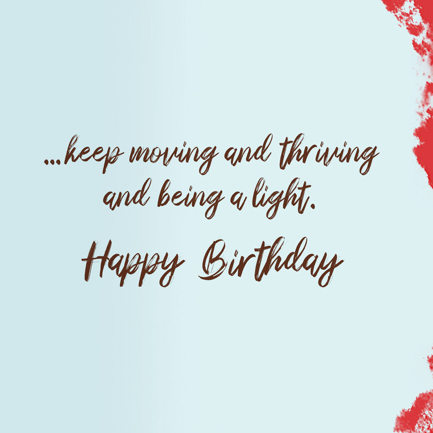 Red and Purple Silhouette Birthday Card Sentiment image number 2