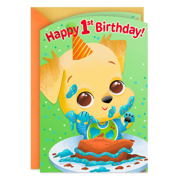 Let's Celebrate 1st Birthday Card for Boy
