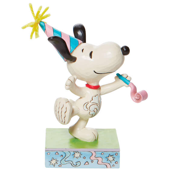 Jim Shore Peanuts Snoopy Birthday Dance Figurine, 5.25"