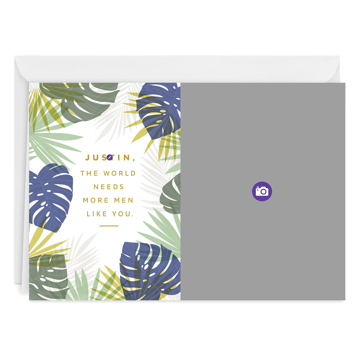 Personalized More Men Like You Photo Card, , large image number 3