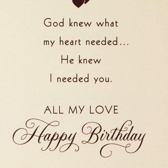 My Heart Needed You Religious Birthday Card for Husband, , large image number 2