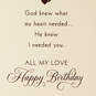 My Heart Needed You Religious Birthday Card for Husband, , large image number 2