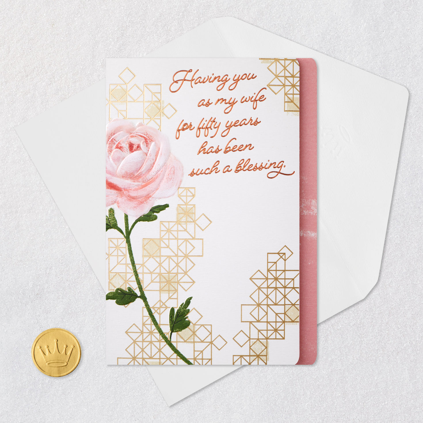 You Are a Blessing Religious 50th Anniversary Card for Wife for only USD 5.59 | Hallmark