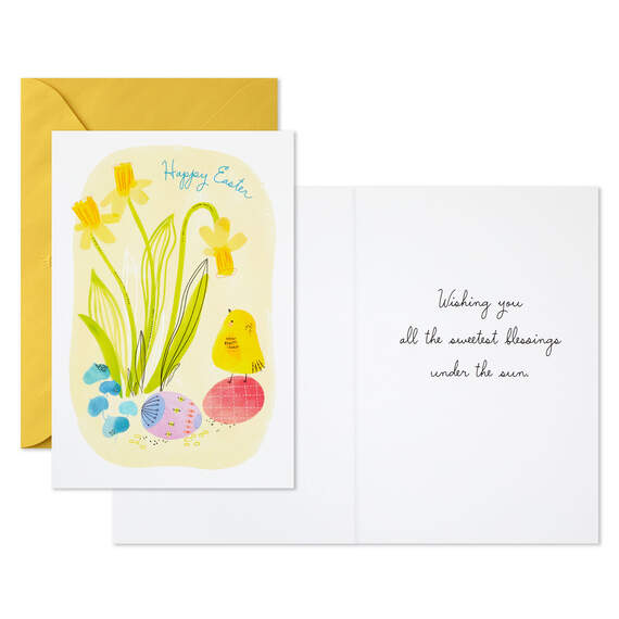 Bird and Daffodils Easter Cards, Pack of 6, , large image number 2