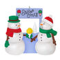 Snowmen Eating Yellow Snow Cone Keepsake Ornament Front image number 1