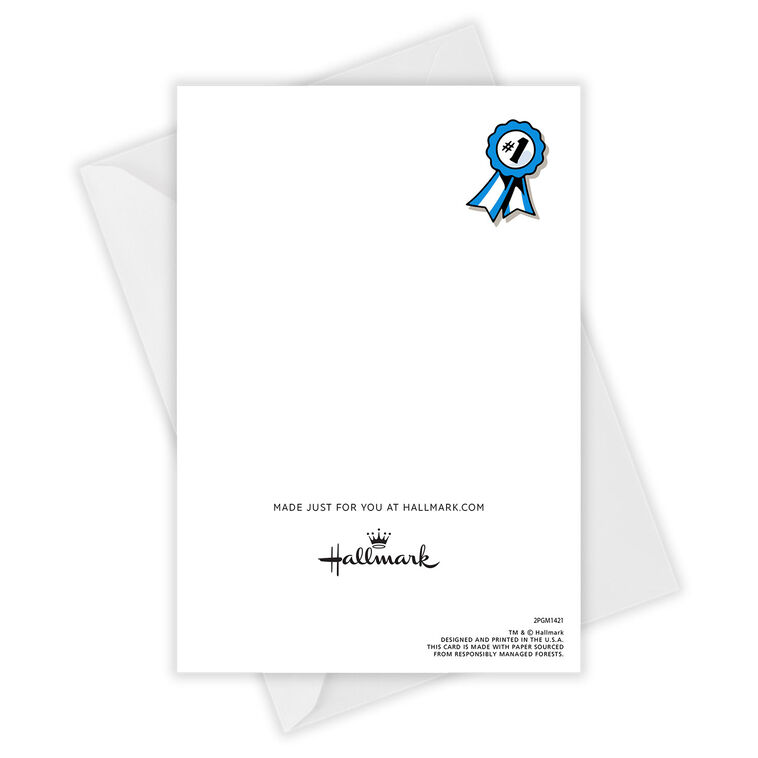 Personalized #1 Ribbon and Trophy Card, , large image number 4