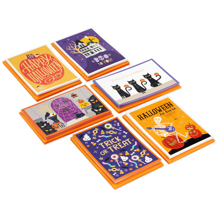 Boo to You Assortment Boxed Halloween Cards, Pack of 36