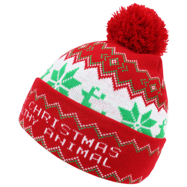 Merry Christmas Ya Filthy Animal Home Alone Beanie Tilted back image number 4