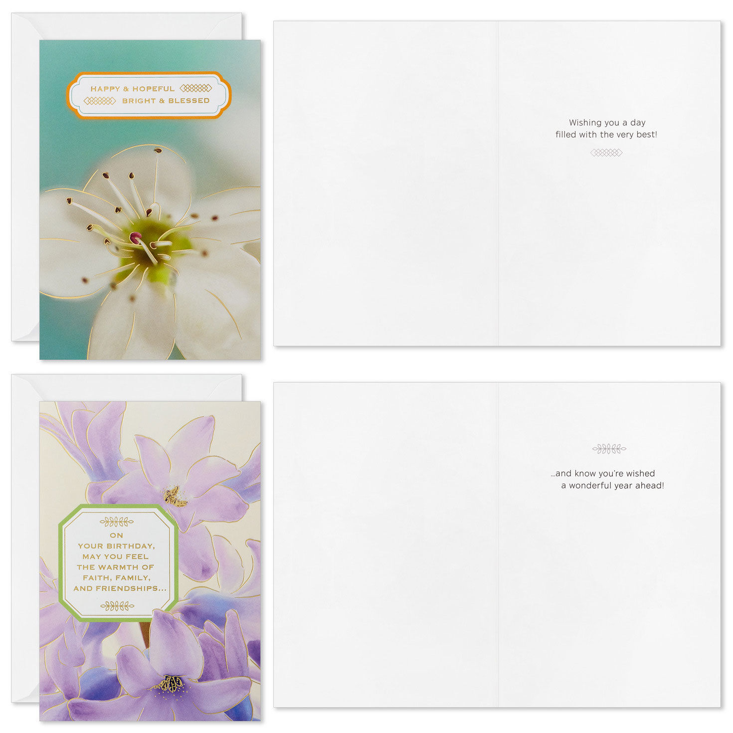 Floral Blessings Assorted Birthday Cards, Pack of 16, , large image number 3