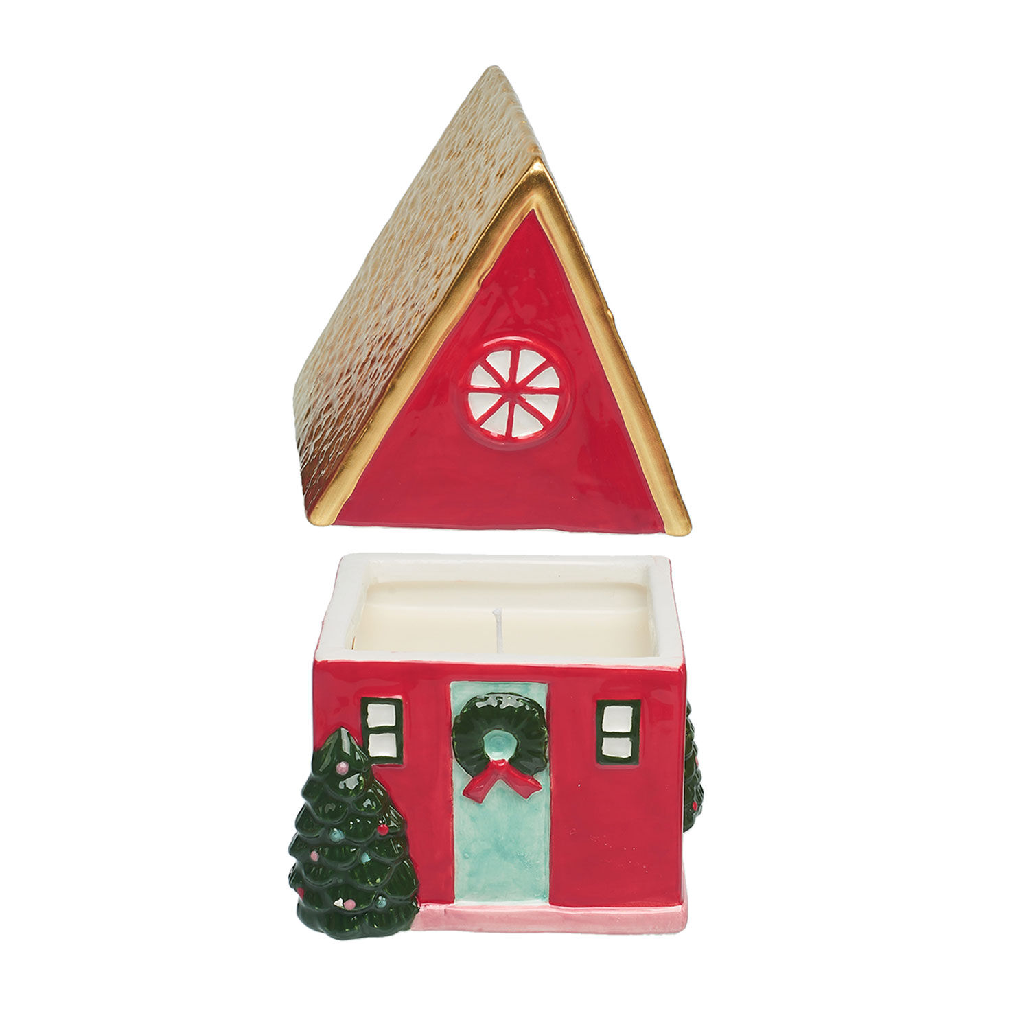 Vanilla Cinnamon Crunch Scented Ceramic Red House Candle for only USD 16.99 | Hallmark