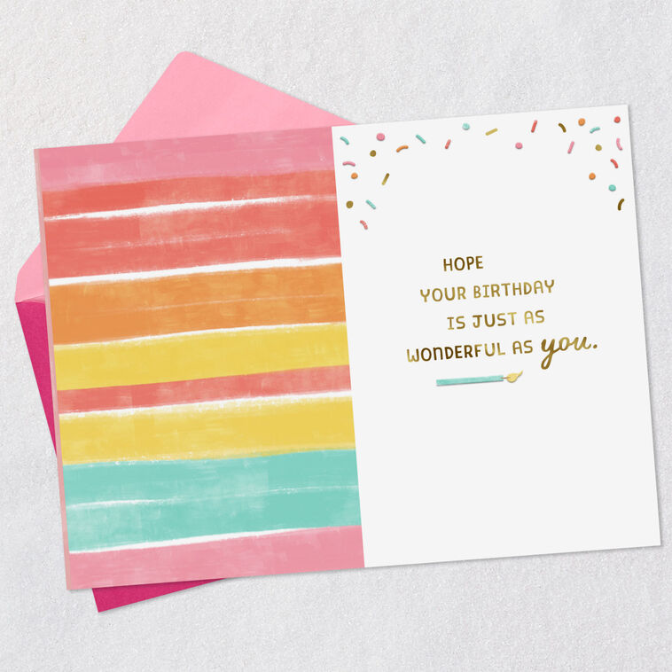 Cake Slice Happy and Bright Birthday Card for Granddaughter, , large image number 3