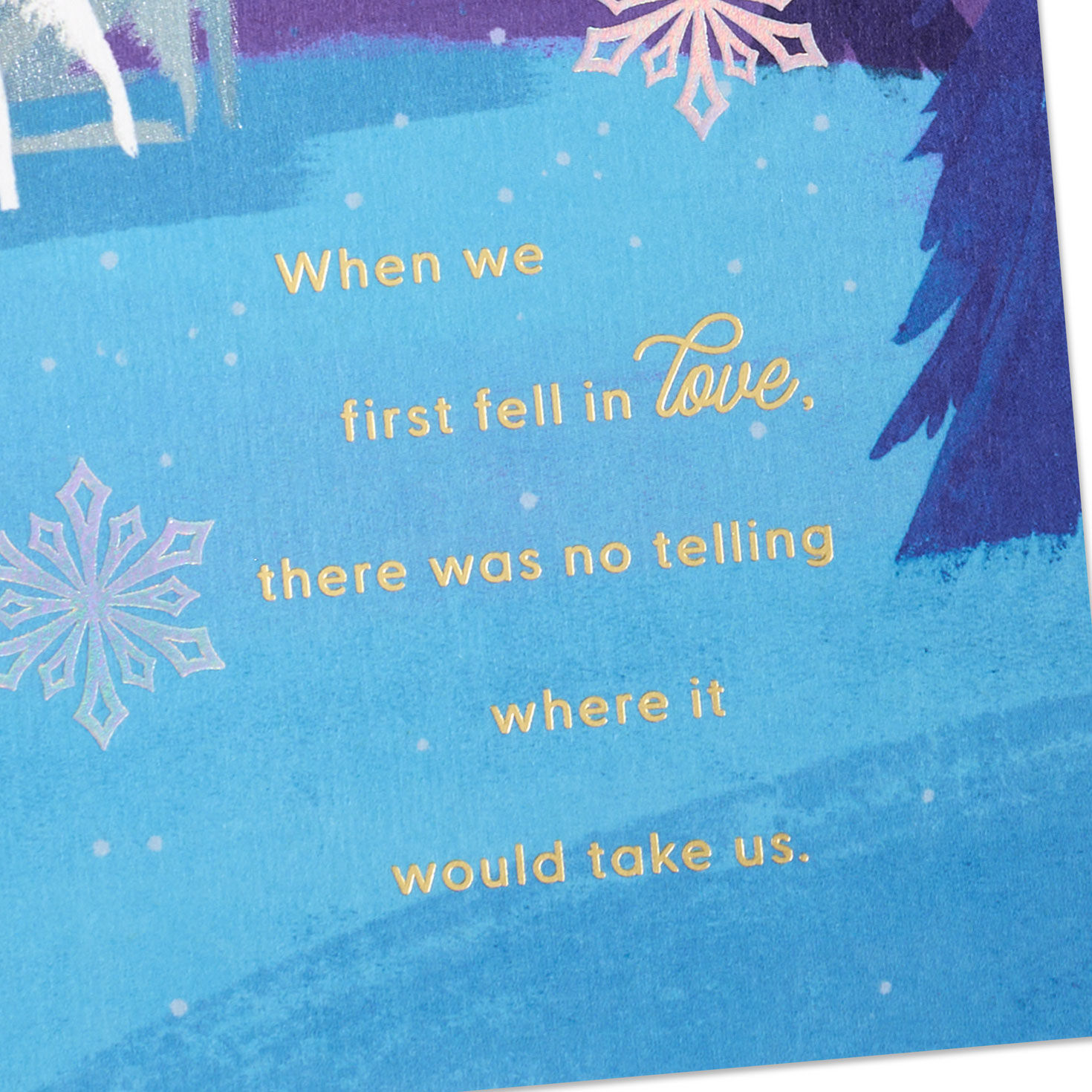 Foxes Under Star Husband Christmas Card Card Front Detail image number 6