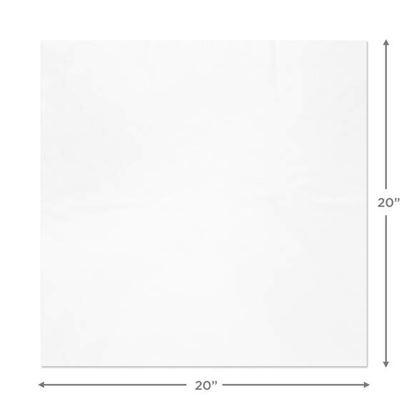 White Bulk Tissue Paper, 100 sheets, White, large image number 4