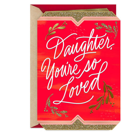You're So Loved Christmas Card for Daughter