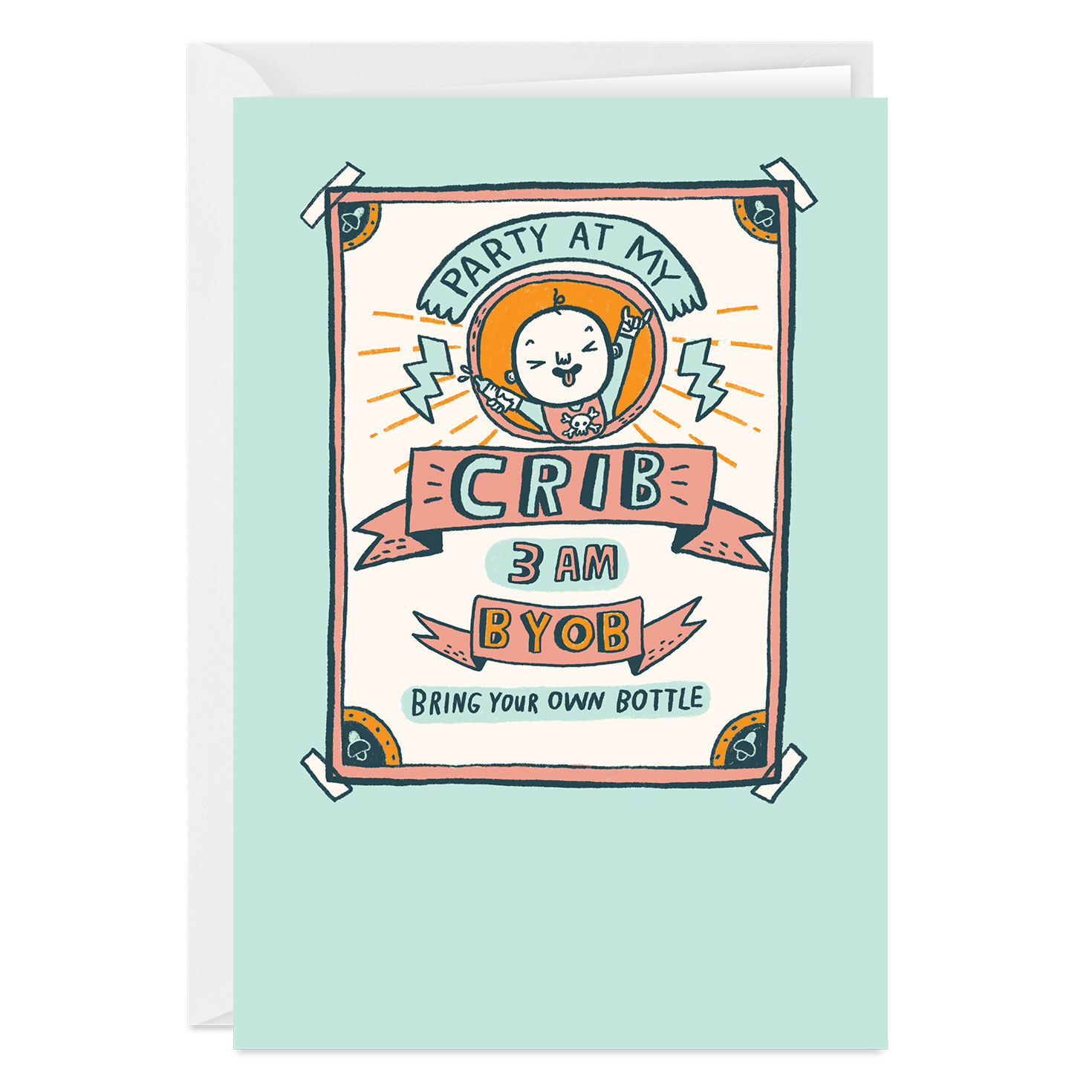 Party at My Crib Funny Custom New Baby Card for only USD 4.99 | Hallmark