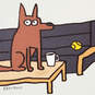 Where the Dog Sits Funny Birthday Card, , large image number 4