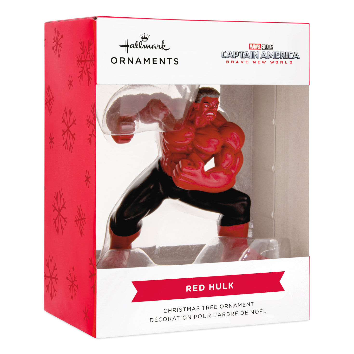 Captain America Red Hulk Christmas Ornament backage front image number 7