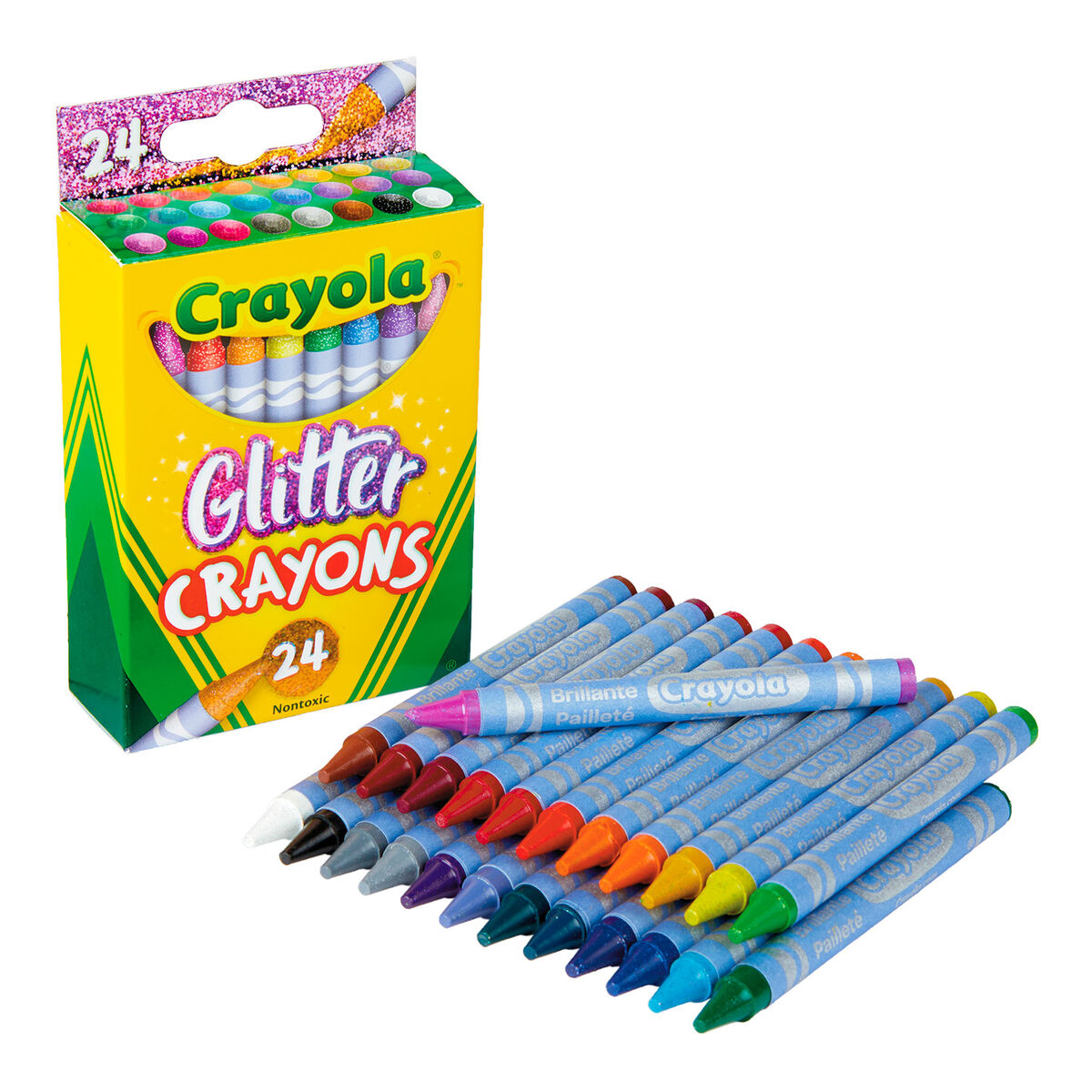 Crayola® Glitter Crayons, 24Count Arts & Crafts Hallmark