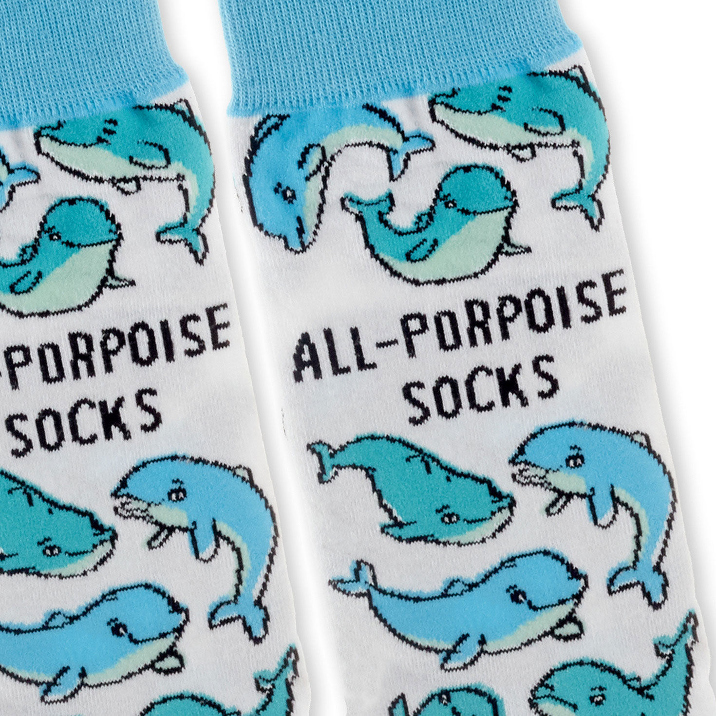 All-Porpoise Dolphins Novelty Crew Socks  image number 3