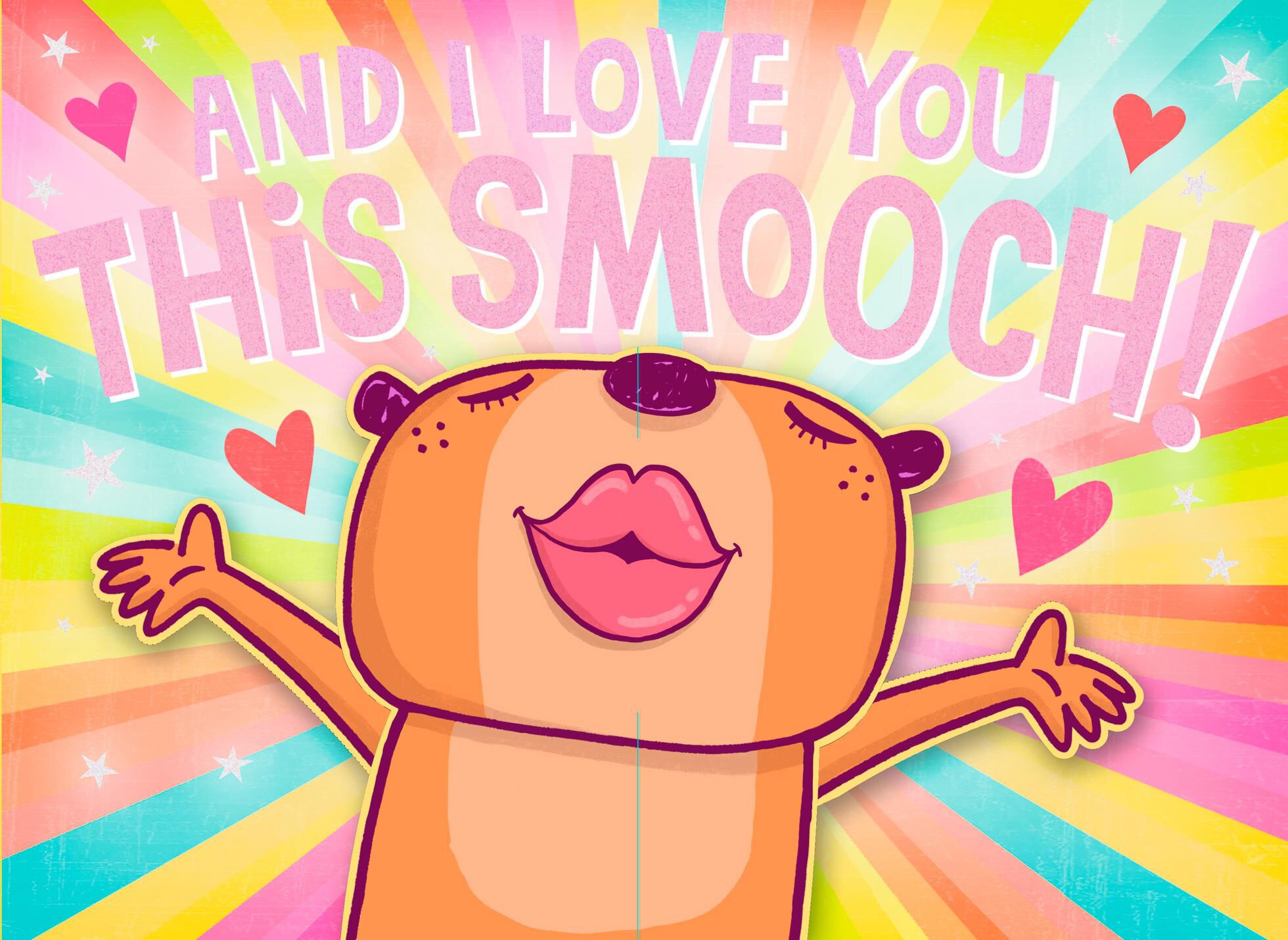 Love You This Smooch Romantic Sweetest Day Card