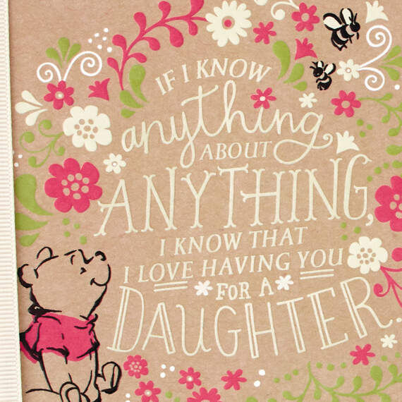 Winnie the Pooh Celebrating You, Daughter Birthday Card, , large image number 4