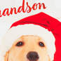 Puppy Dog in Santa Hat Christmas Card for Grandson, , large image number 4