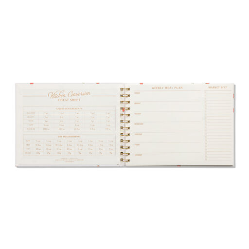 DesignWorks Ink Strawberries Meal Planner With Grocery Checklists, 