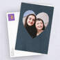 Personalized Navy Heart Frame Photo Card, , large image number 4