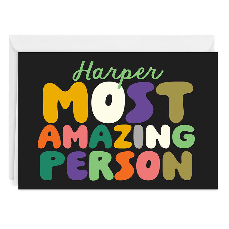 Most Amazing Person Custom Card