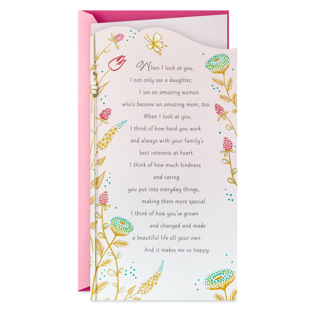 Proud Of You Mother S Day Card For Daughter From Parents