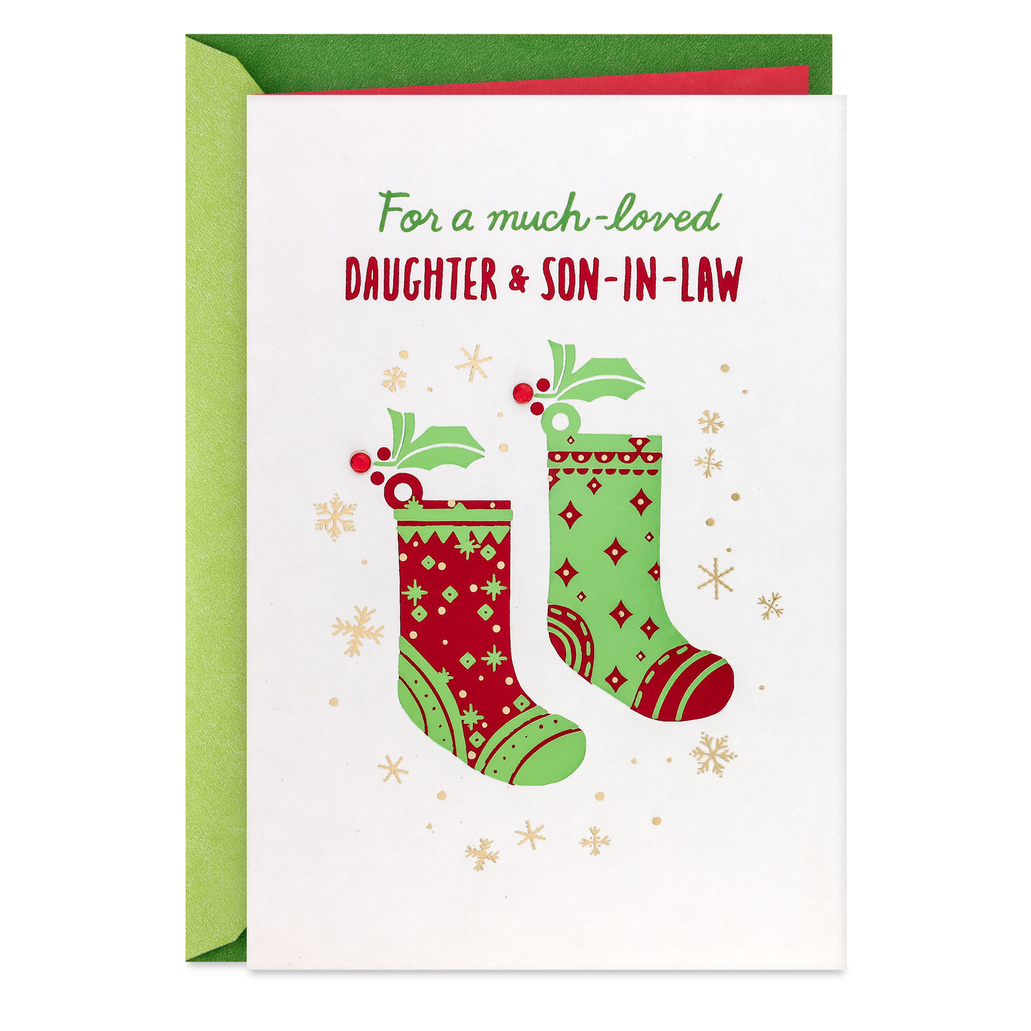 Sharing Good Times Christmas Card for Daughter and Son-in-Law