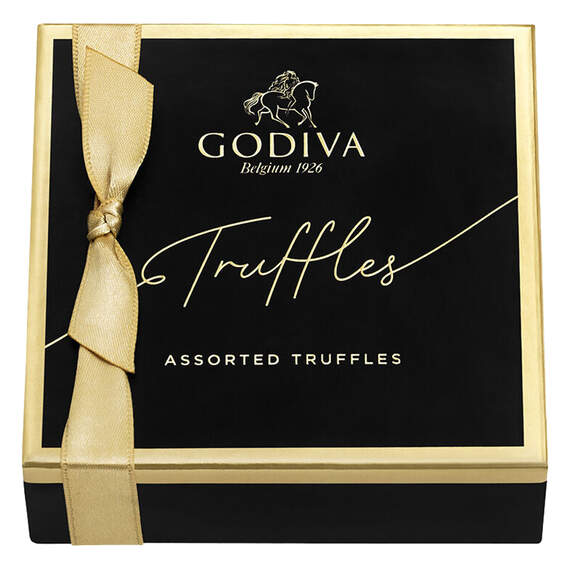 Godiva Assorted Signature Chocolate Truffles Gift Box, 4 Pieces, , large image number 2