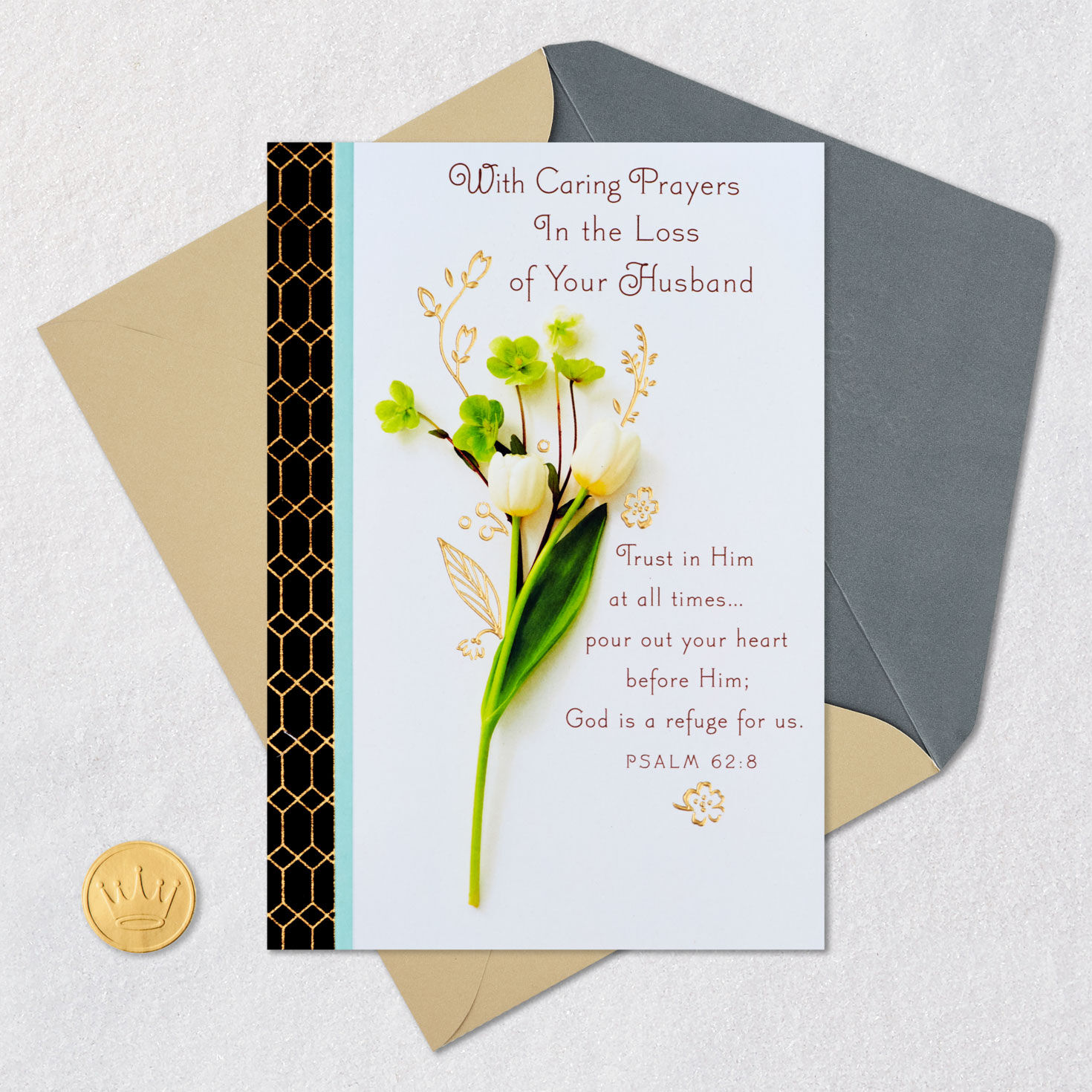 With Caring Prayers Religious Sympathy Card for Loss of Husband for only USD 5.99 | Hallmark