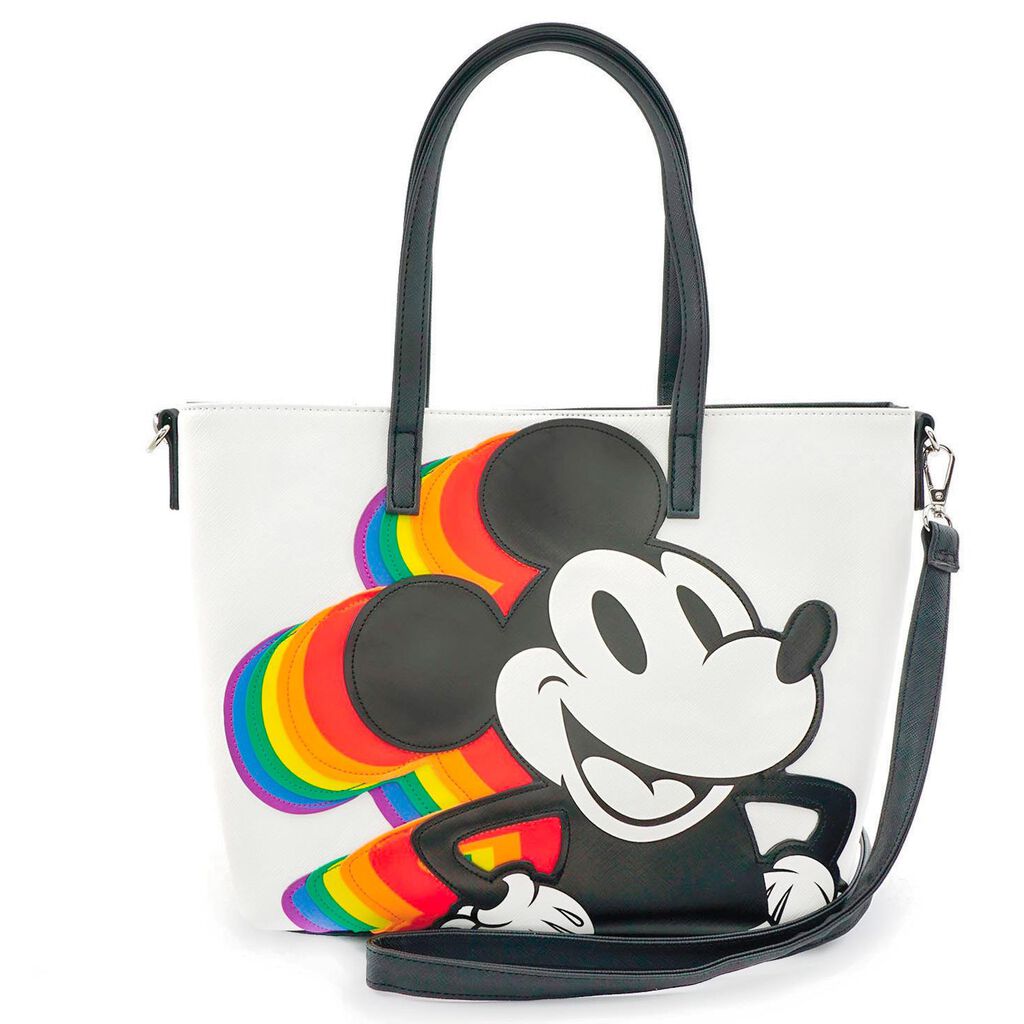 Loungefly Disney Mickey Mouse Rainbow Tote Bag Handbags & Purses