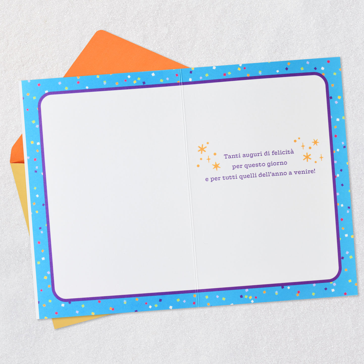 Lots of Happiness Italian-Language Birthday Card, , large image number 3