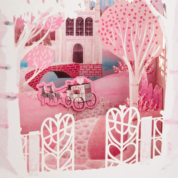 Fairy Tale Castle Pop Up Shadow Box Valentine's Day Card, , large image number 6