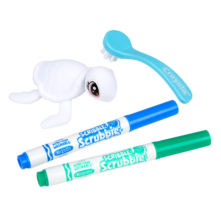 Crayola Scribble Scrubbie Ocean Pets Coloring Set, , large image number 1
