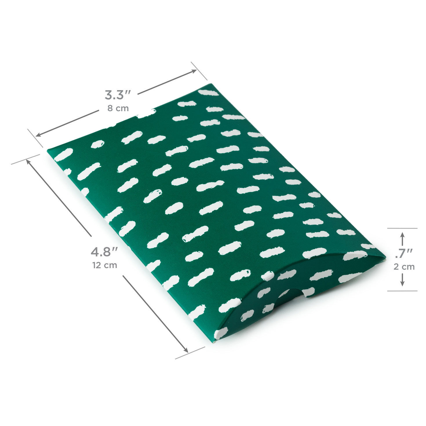 Red Stripes Snow on Green Holiday Gift Card Holders measurement image number 3