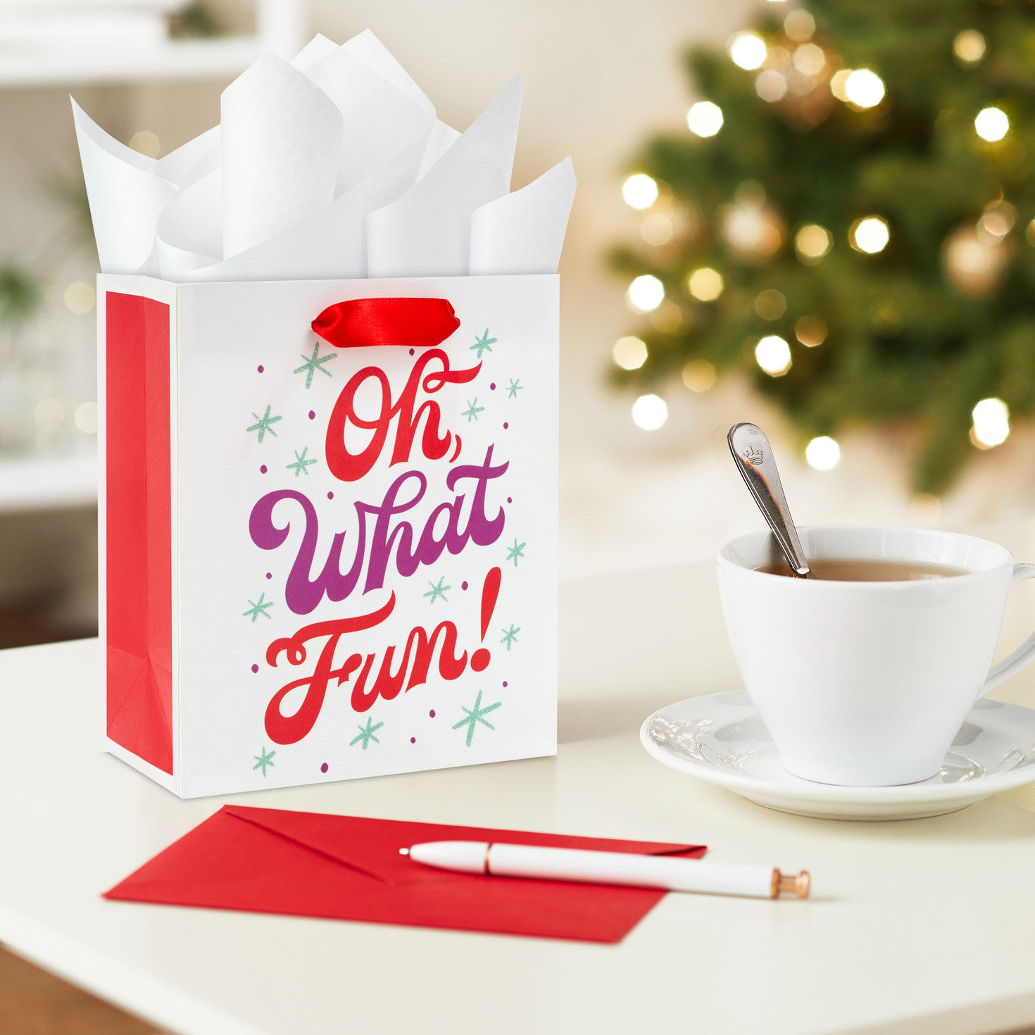 6.5 Oh What Fun Small Holiday Gift Bag Gift Bags Hallmark