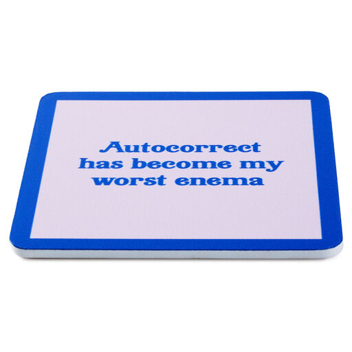 Drinks on Me Autocorrect Funny Coaster, 
