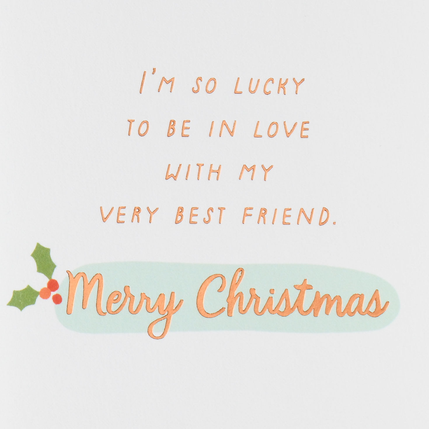 Lucky in Love Christmas Card for Husband - Greeting Cards