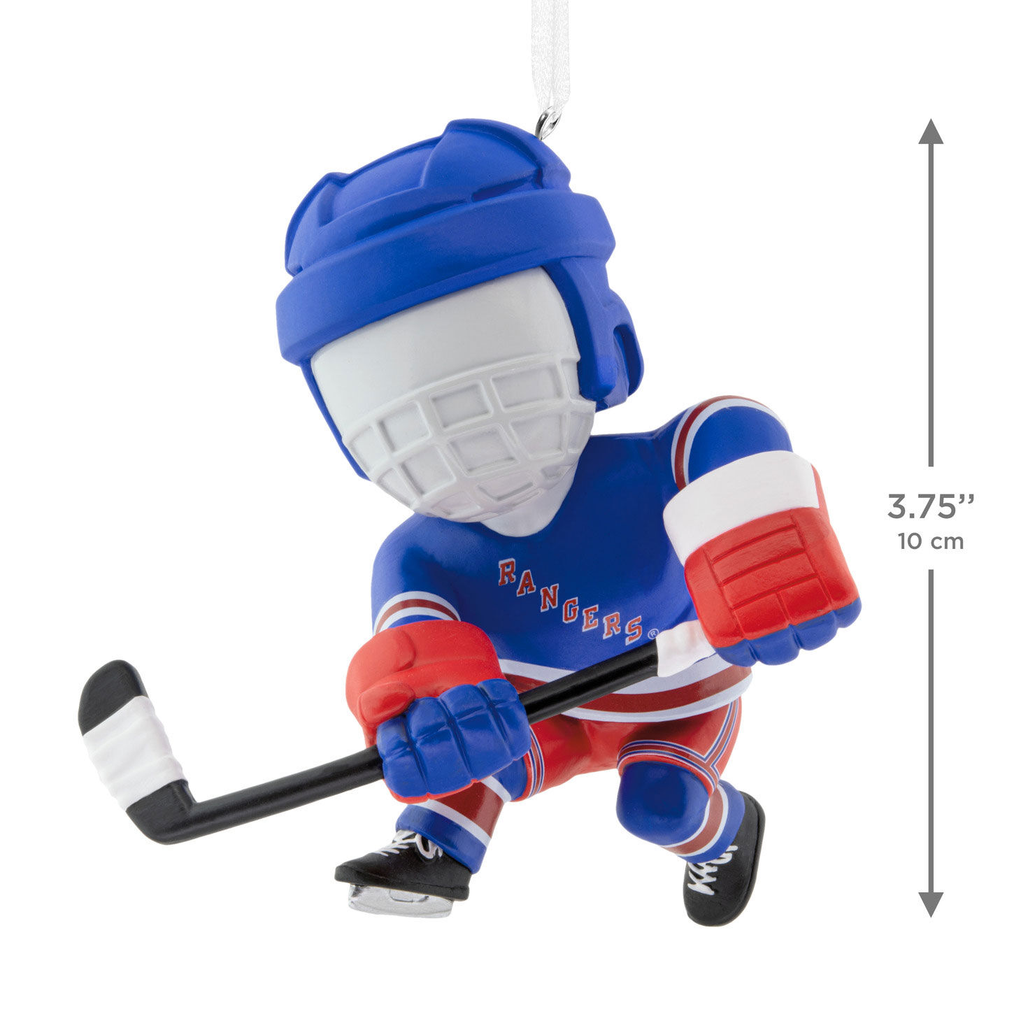 New York Rangers Hockey Player Christmas Ornament measurement image number 3