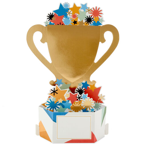 World's Best Dad Trophy 3D Pop-Up Father's Day Card, 