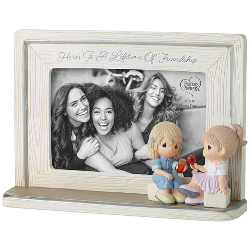 Precious Moments Here's to a Lifetime of Friendship Picture Frame, 4x6", 