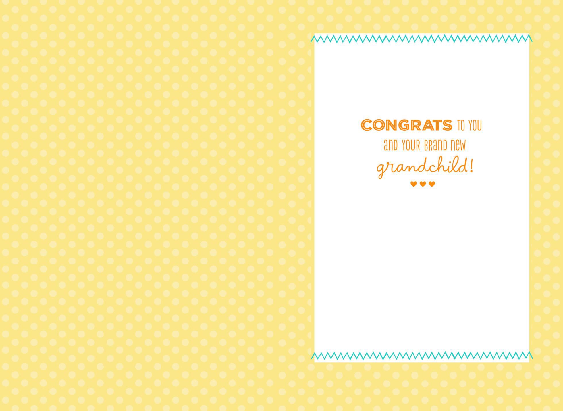 Peanuts® Snoopy New Baby Card for Grandparents