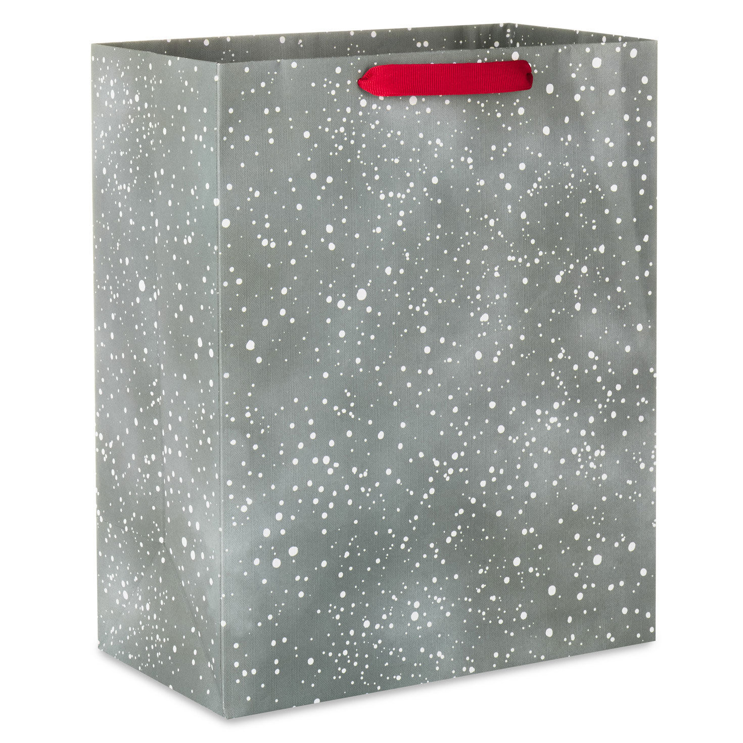 13" Dots of Snow on Gray-Green Large Holiday Gift Bag for only USD 4.49 | Hallmark