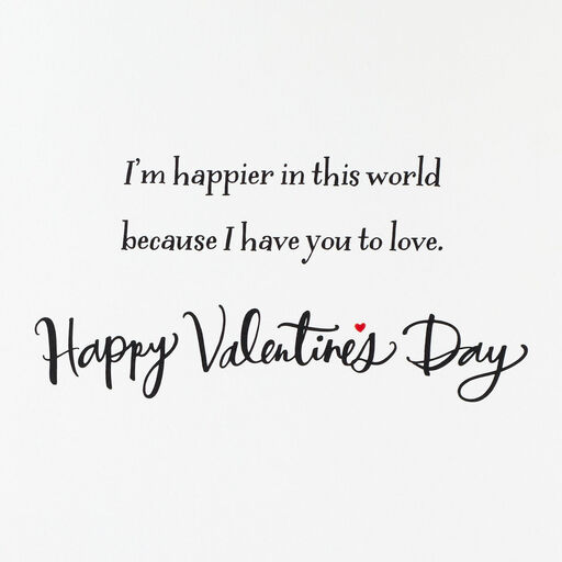 I'm Happier Because of You Valentine's Day Card for Husband, 